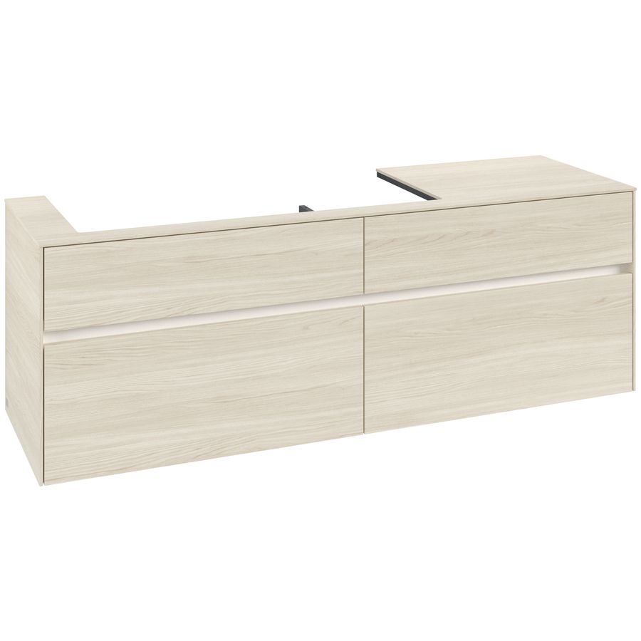 Wastafelonderkast Collaro 1600x548x500mm White Oak C029B0AA