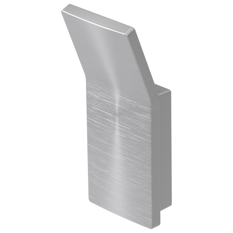 Enkele haak geborsteld aluminium ALINE