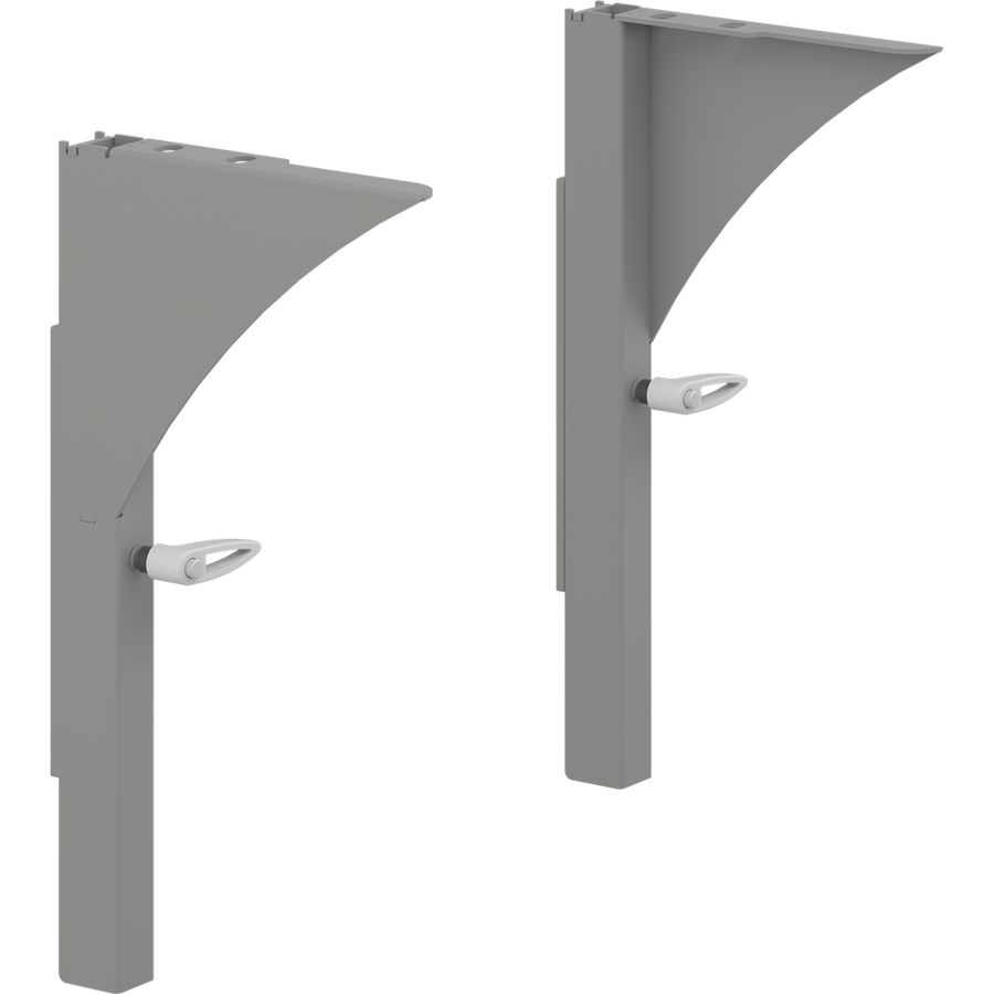 Set a 2st. Wastafel consoles hoogte verstelb MATRIXlichtgr