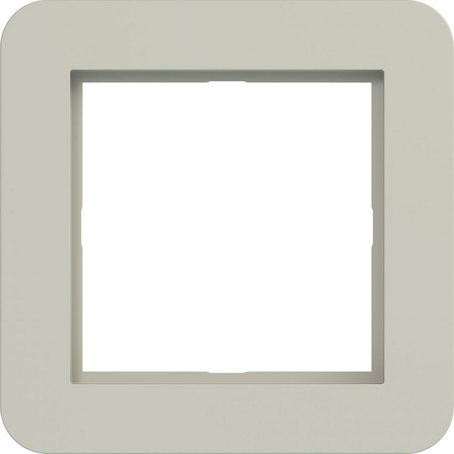 LED-afdekraam 1-voudig, C.1, pebble, mat