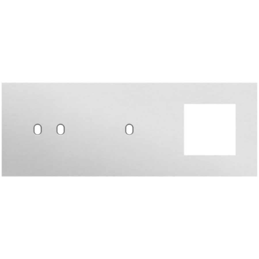 Afdekplaat 3-voud horiz. 71mm centerafst. 155-57721