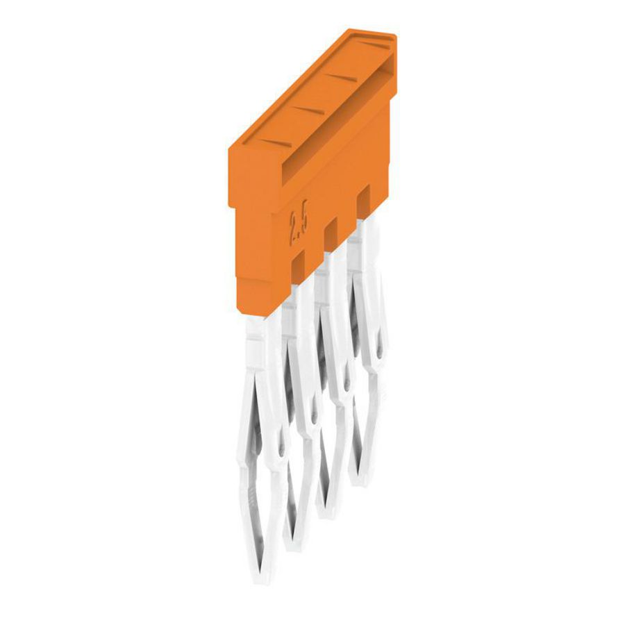 Dwarsverbinder (terminal) Plugged oranje 24 A p: 4 VVE=60