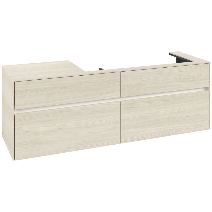 Wastafelonderkast Collaro 1600x548x500mm White Oak C030B0AA