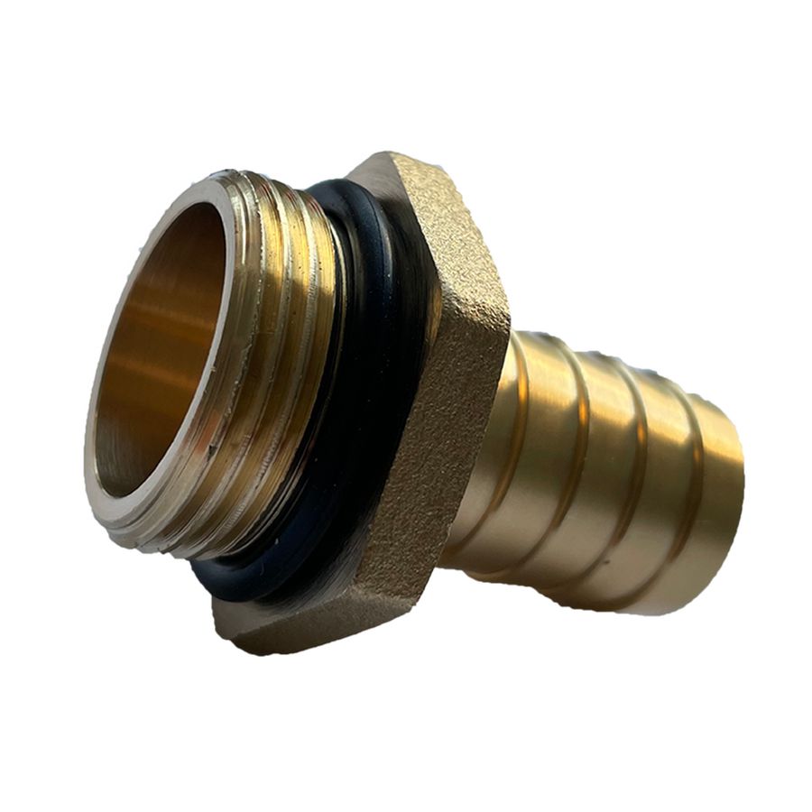Pro Slangpilaar 3/4" BUI x 19mm messing + o-ring