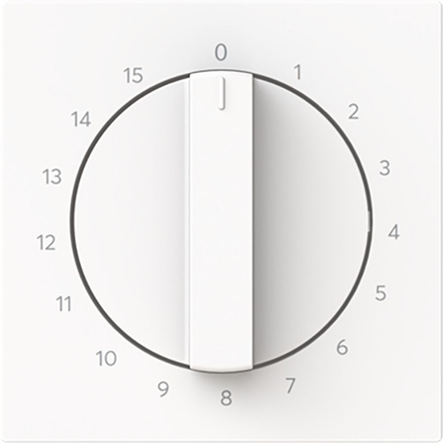 Centraalplaat met greep v 1070U 15min art-matwit (1770-44M-103)