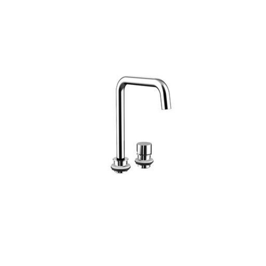 Asis wastafelkraan, 2-gats, voorsprong uitloop 180mm,chroom