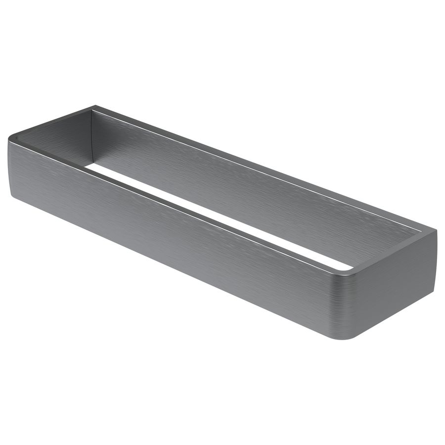 Gastenhanddoekhouder grijs aluminium 25cm ALINE