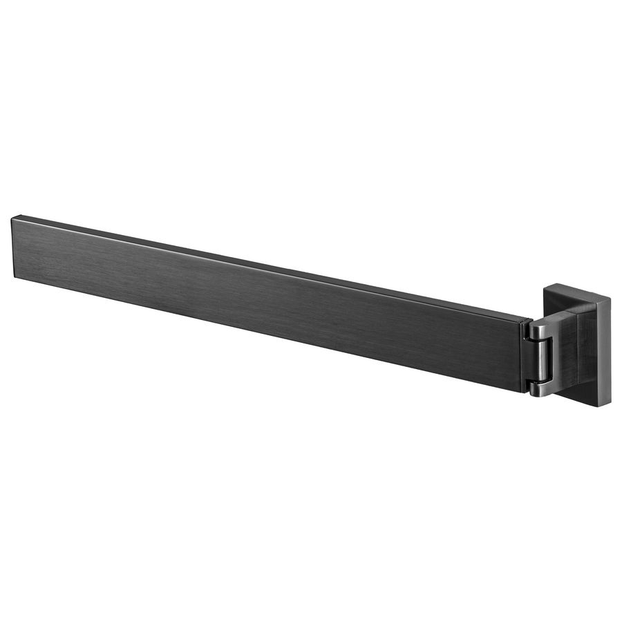 Enkele handdoekhouder draaibaar grafiet 39cm EDGE