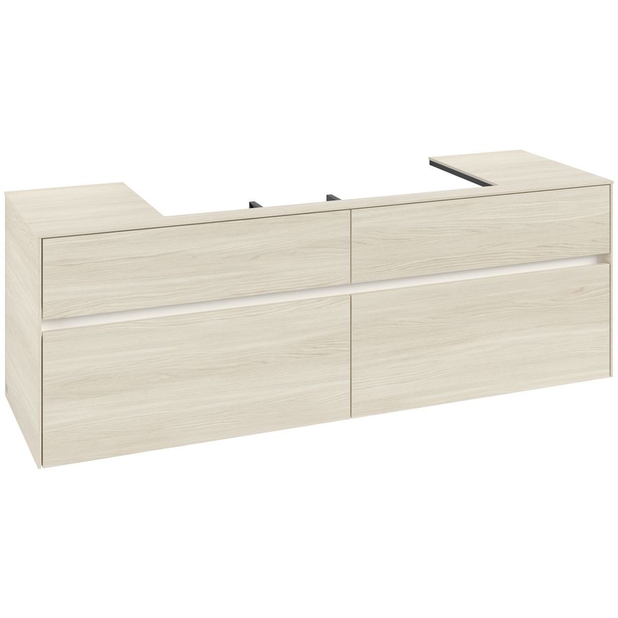 Wastafelonderkast Collaro 1600x548x500mm White Oak C031B0AA