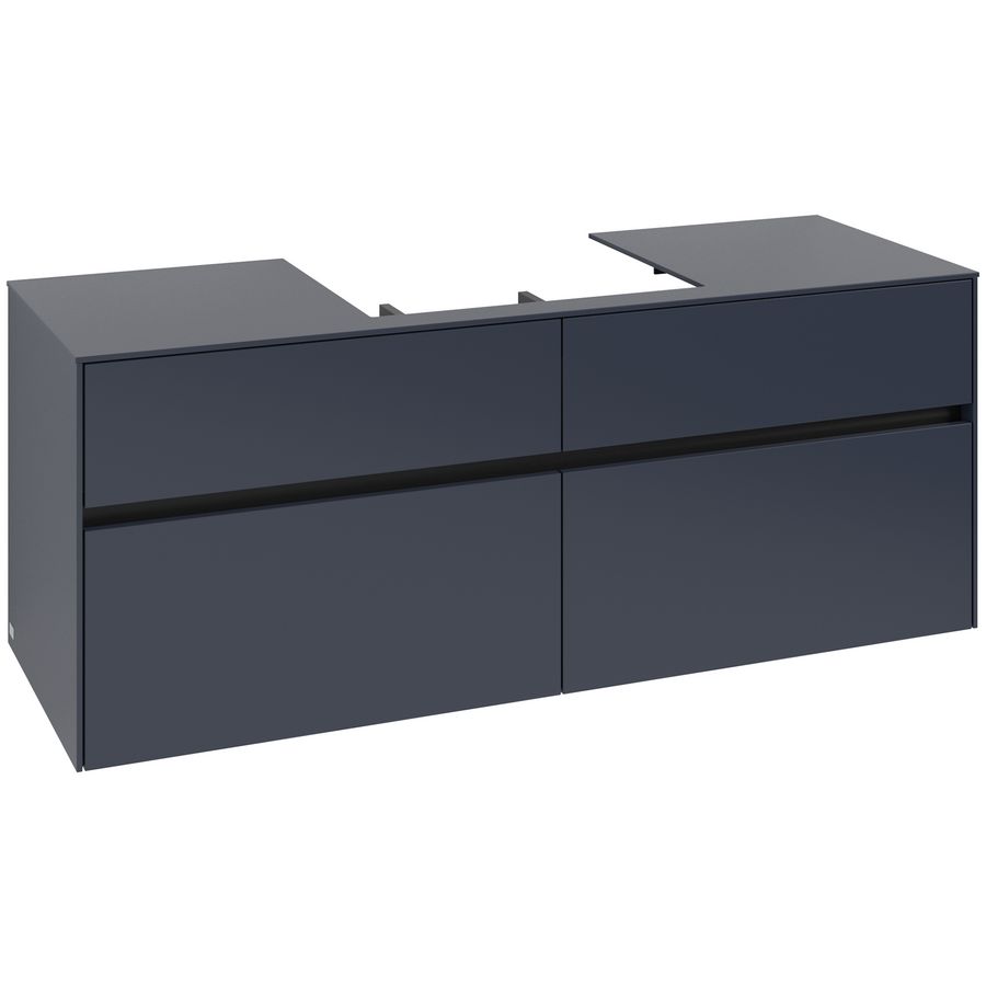 Wastafelonderkast Collaro 1400x548x500mm Marine Blue C08400VQ