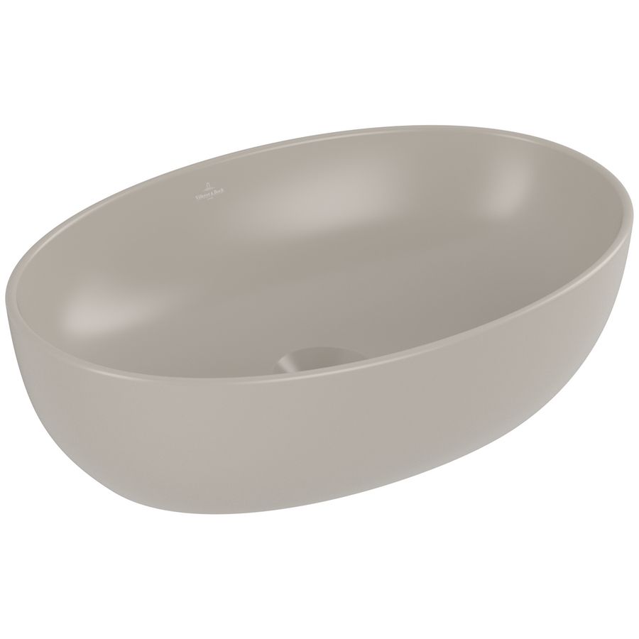 Opzetwastafel Artis 485x325mm ovaa Almond zonder overloop CeramicPlus