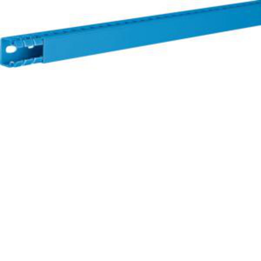 Lengte a 2m. Bedradingskoker BA7 + deksel 25x25 mm blauw