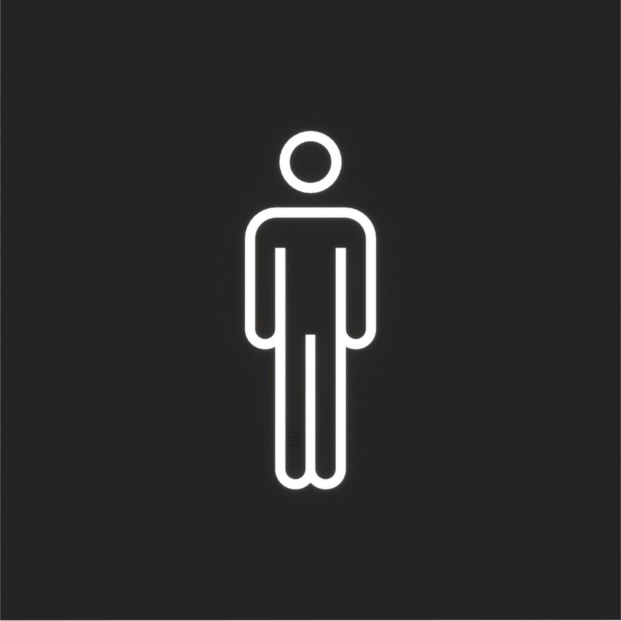 Folie voor LED-signaalinzetstuk met "mannelijk" symbool A.x/