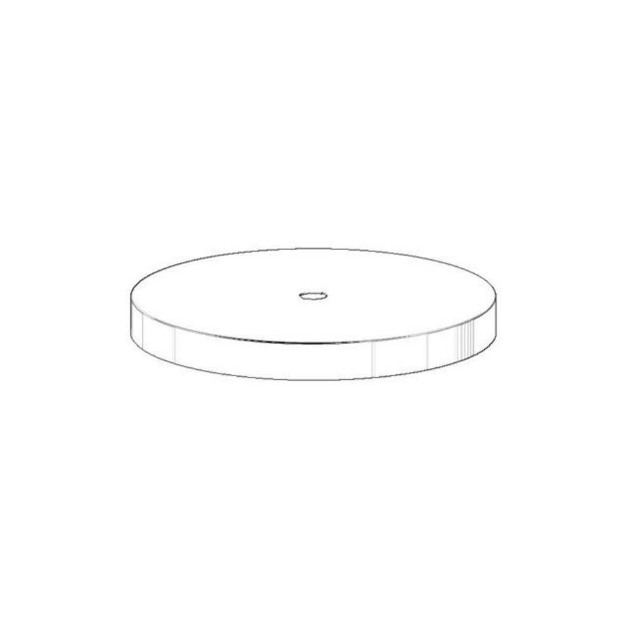 Afdekplaat 264x28mm Platina geborsteld