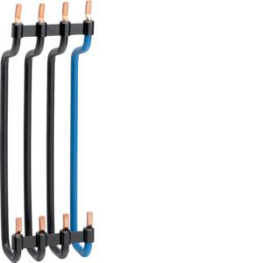 Bedradingsset 4P zwart/blauw 150mm