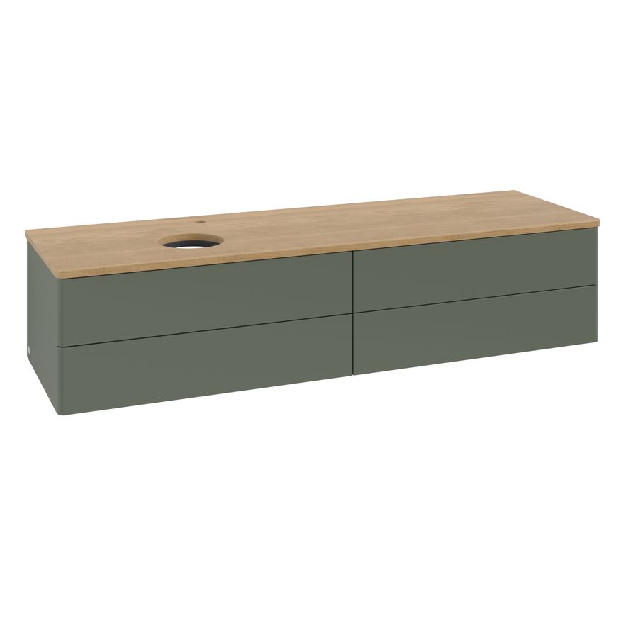 Wastafelonderkast Antao 1600x360x500mm L.Green Matt Lacquer K26051HL