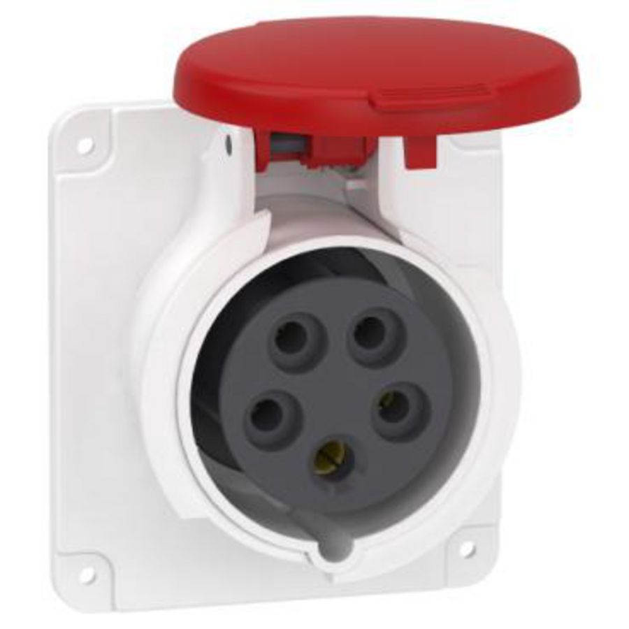 Inbouwcontactdoos Recht 3P+N+A 16A 380-415V AC 6h PratiKa