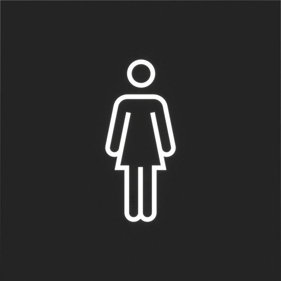 Folie voor LED-signaalinzetstuk met "vrouwelijk" symbool A.x