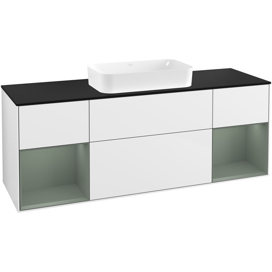 Wastafelonderkast Finion 1600x603x501mm G.White.L G332GMGF