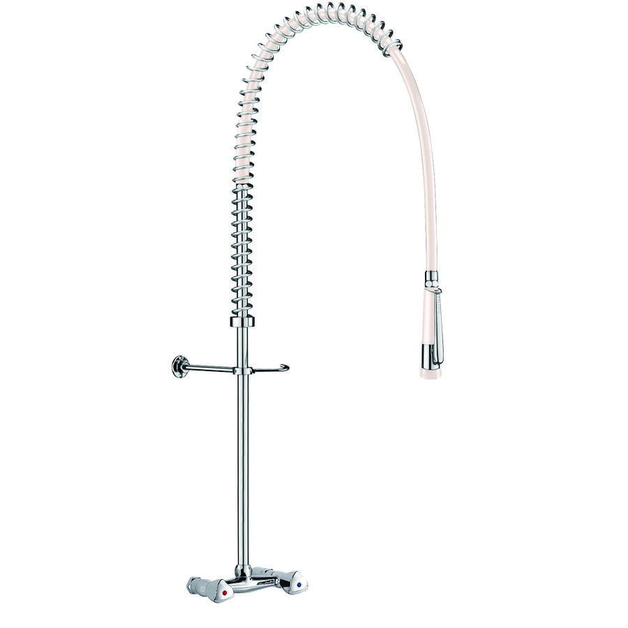 Voorspoelkolom wit +muurmengkrn, sproeier 433000, z. krn