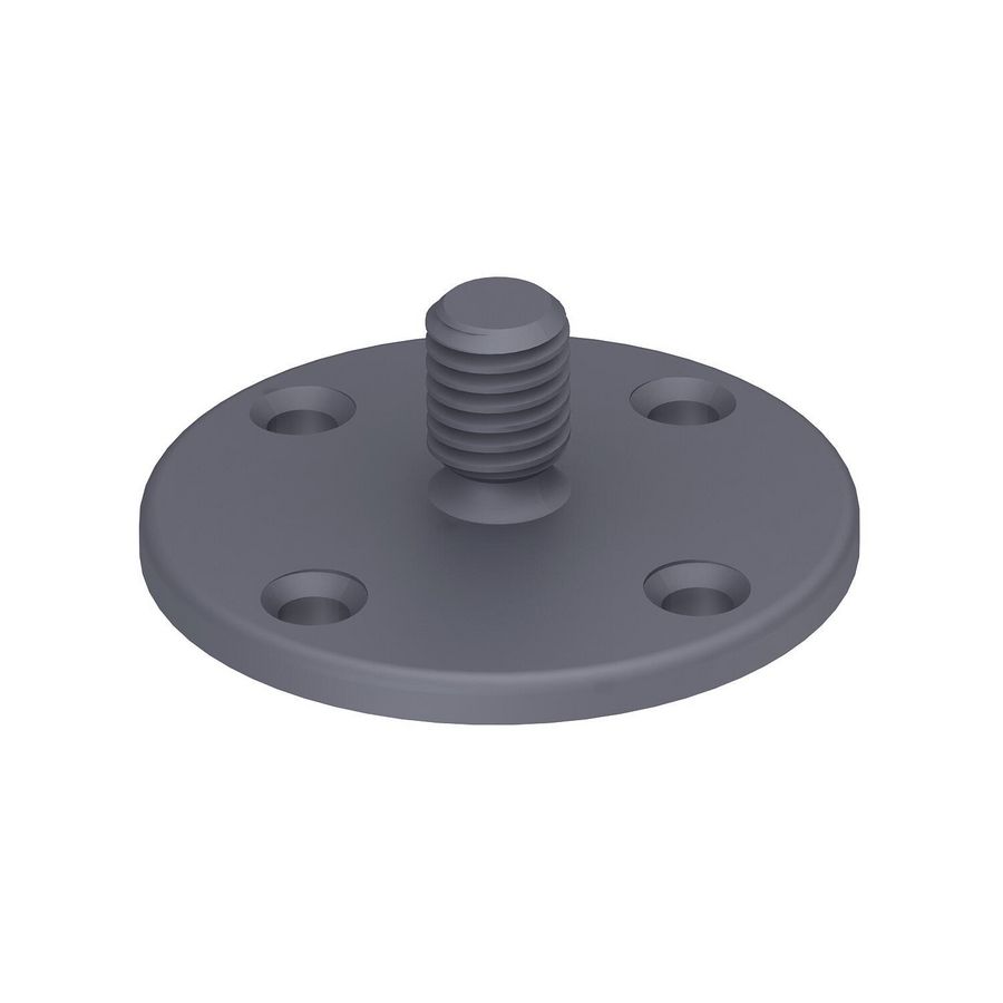 Kleefsokkel M8 polyamid grijs VVE=100