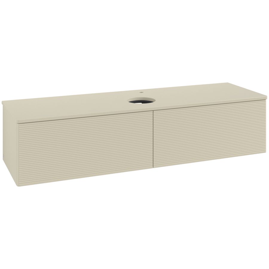 Wastafelonderkast Antao 1600x360x500mm S.Grey Matt Lacquer L36150HJ