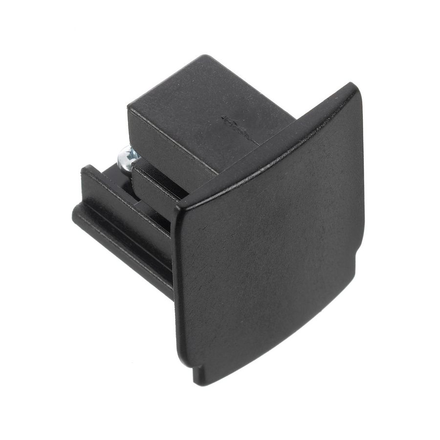 Spanningsrail 3-fase eindkap zwart RAL9005