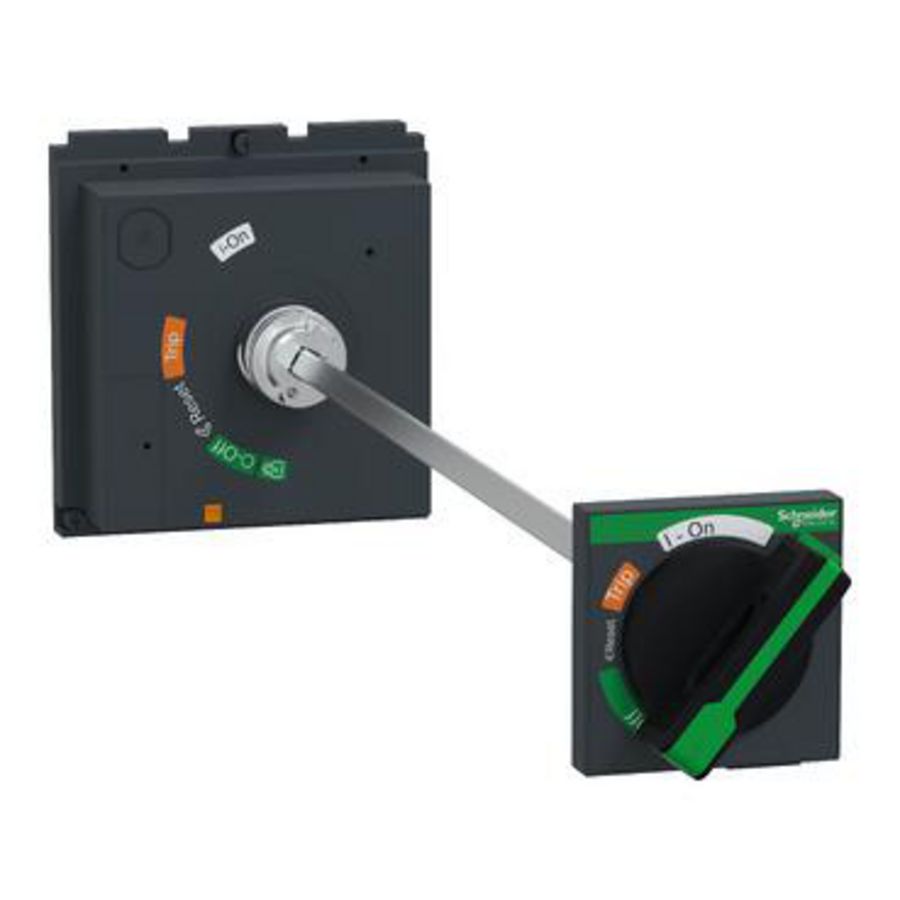 Standaard verlengde draaibediening Zwart NSX400-630 ComPact