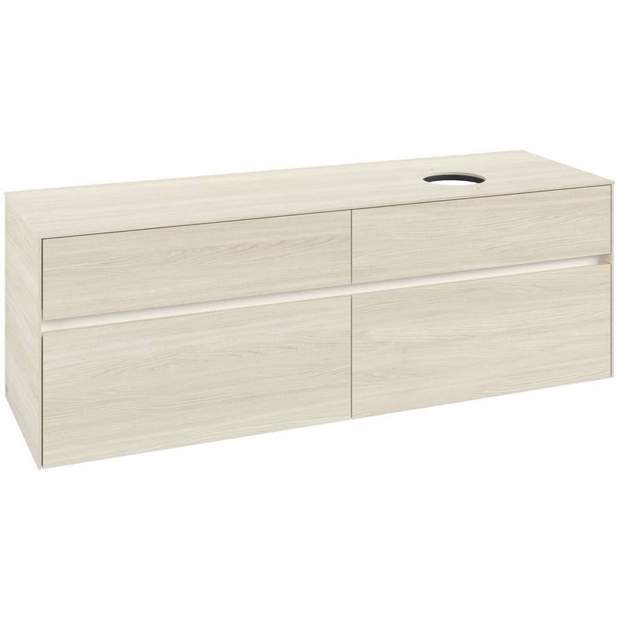 Wastafelonderkast Collaro 1600x548x500mm White Oak C051B0AA