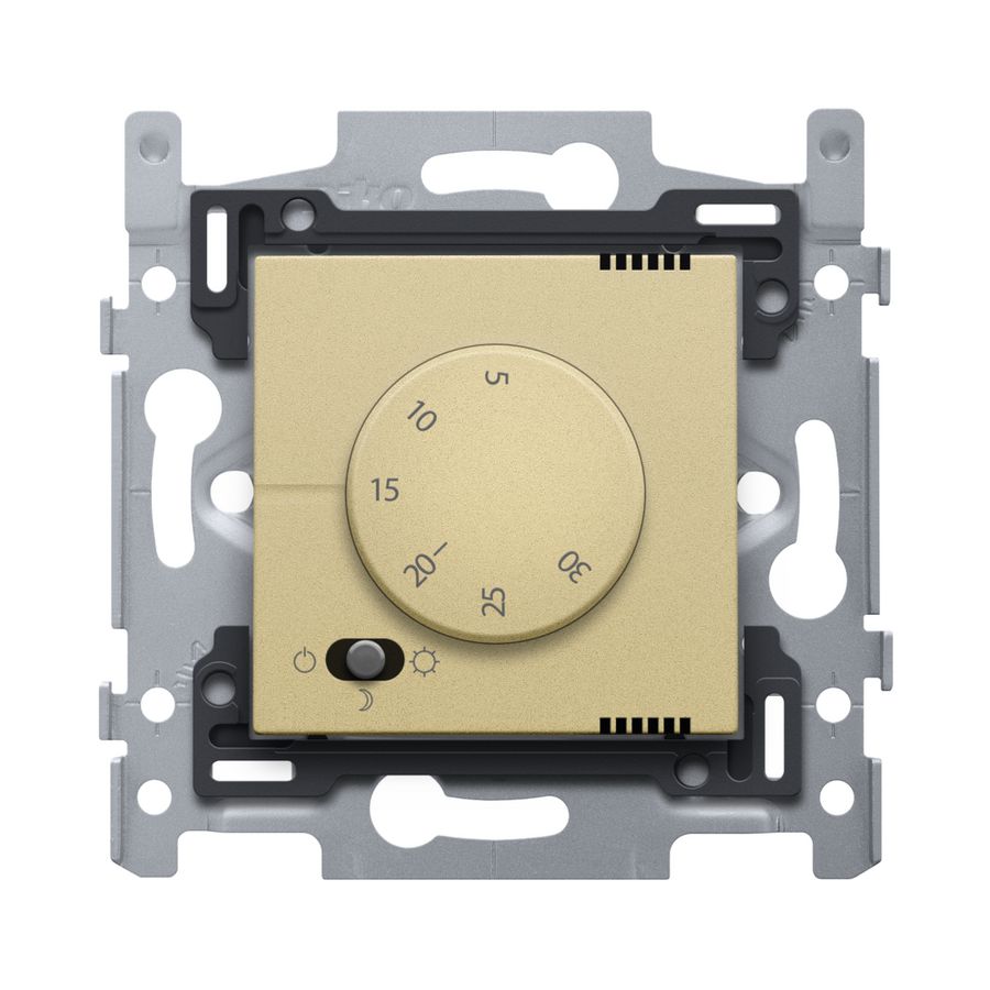 Elektronische thermostaat gold coated