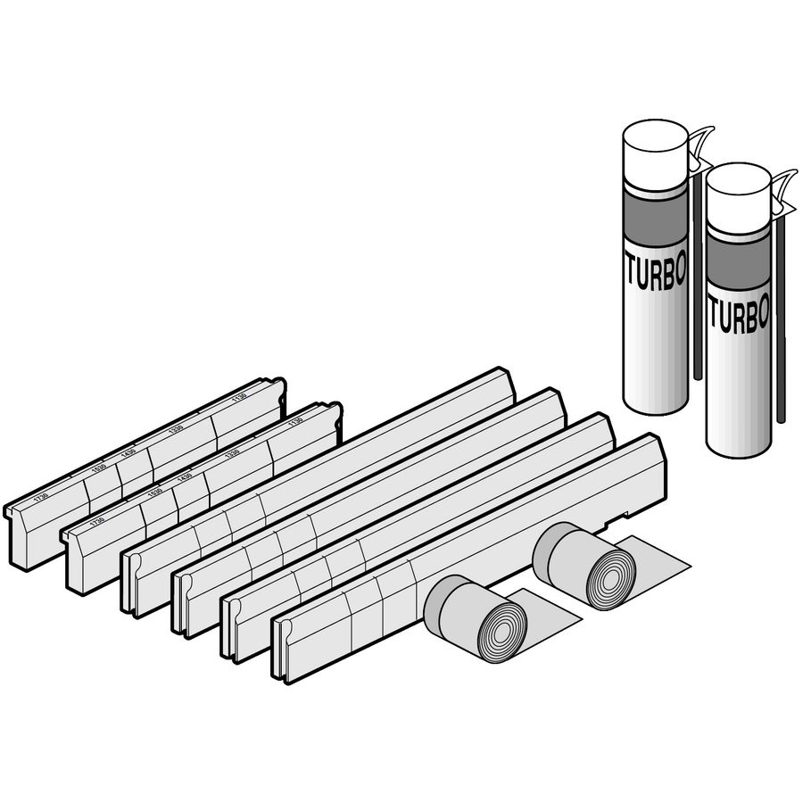 Futurion Flat installatieset voor1200x800-1800x1000mm