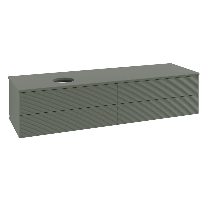 Wastafelonderkast Antao 1600x360x500mm L.Green Matt Lacquer K26110HL