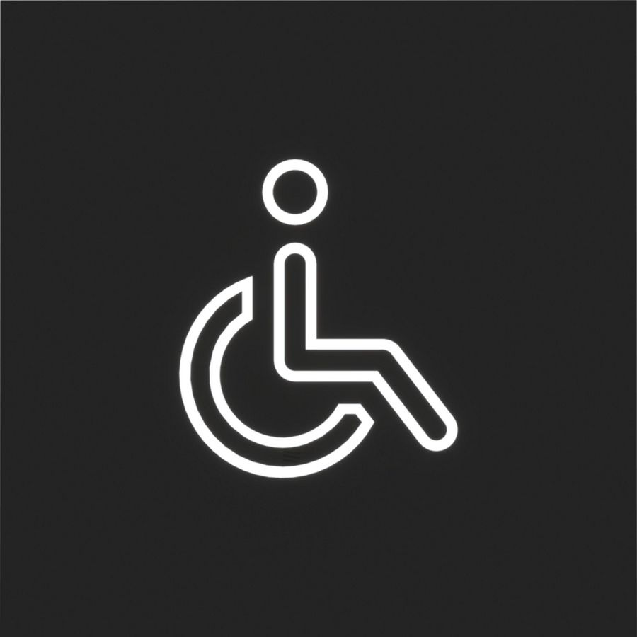Folie voor LED-signaalinzetstuk met "rolstoel"-symbool A.x/C
