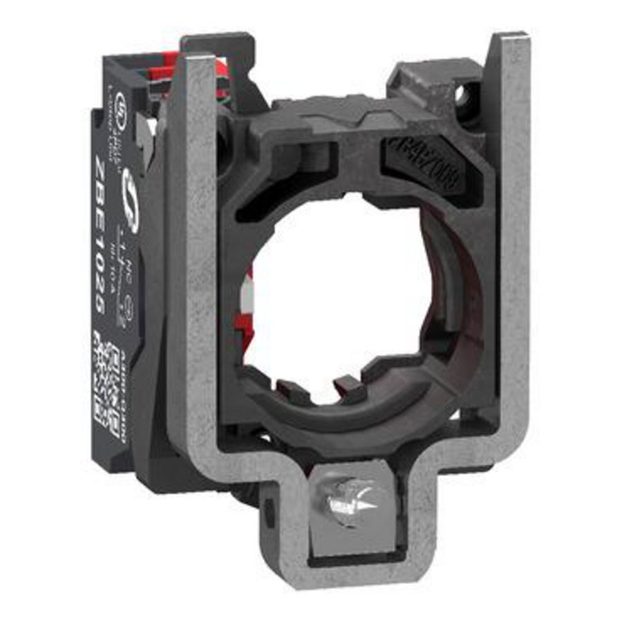 Lichaam voor controleknop Ø22mm 1NC veerklemmen