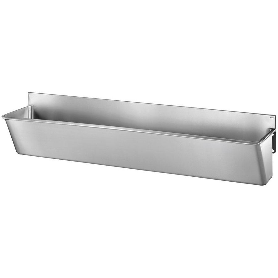 Medische scrub lage spatwand L.2100 RVS 304 mat gepolijst