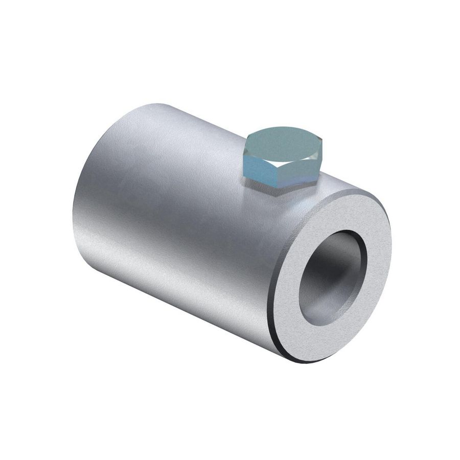 Wandverbinder voor GFK opvanger 16mm 16mm Aluminium VVE=10