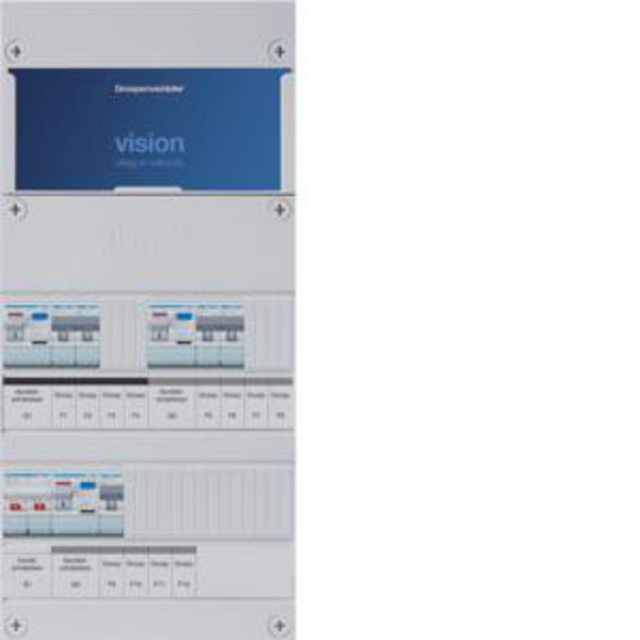 Groepenkast 5-groepenverdeler HS 3xALS 30mA 1-fase