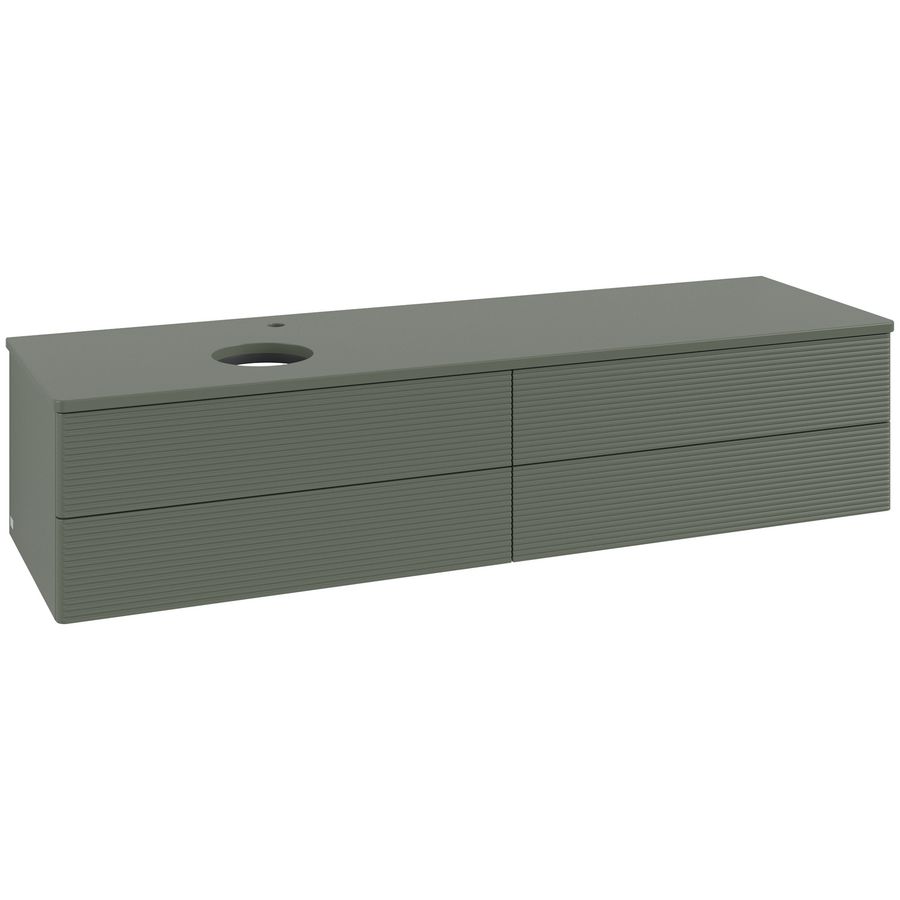 Wastafelonderkast Antao 1600x360x500mm L.Green Matt Lacquer K26150HL