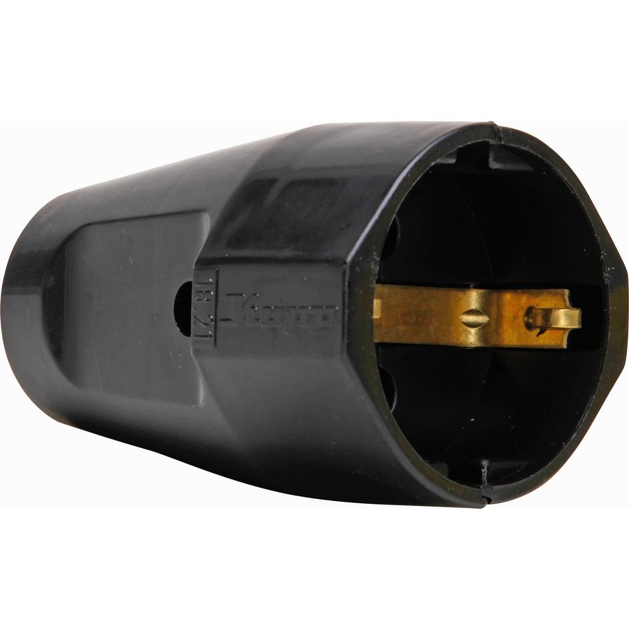 Contrastekker RA kunststof zwart VVE=10