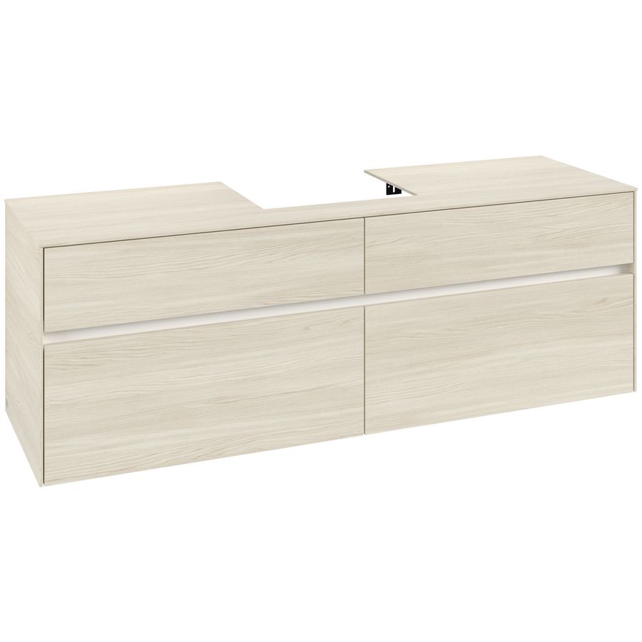 Wastafelonderkast Collaro 1600x548x500mm White Oak C07700AA