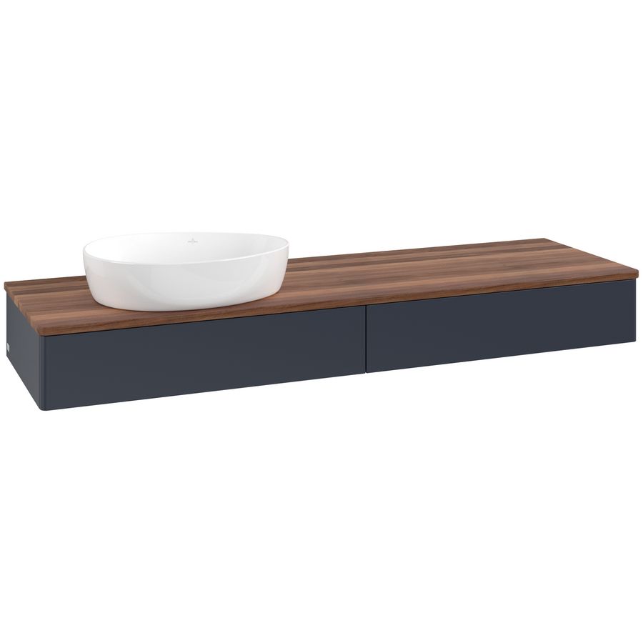 Wastafelonderkast Antao 1600x190x500mm Mid.Blue Matt Lacquer K15012HG