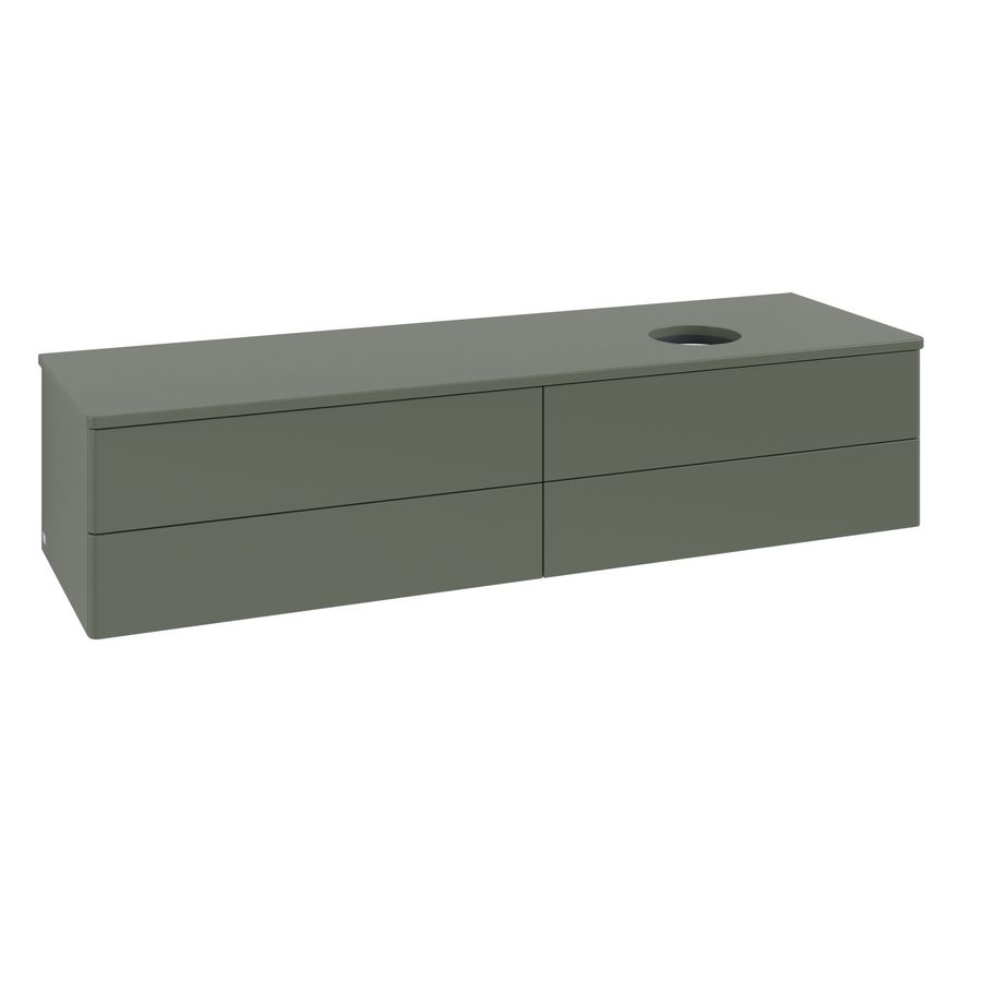Wastafelonderkast Antao 1600x360x500mm L.Green Matt Lacquer K27010HL