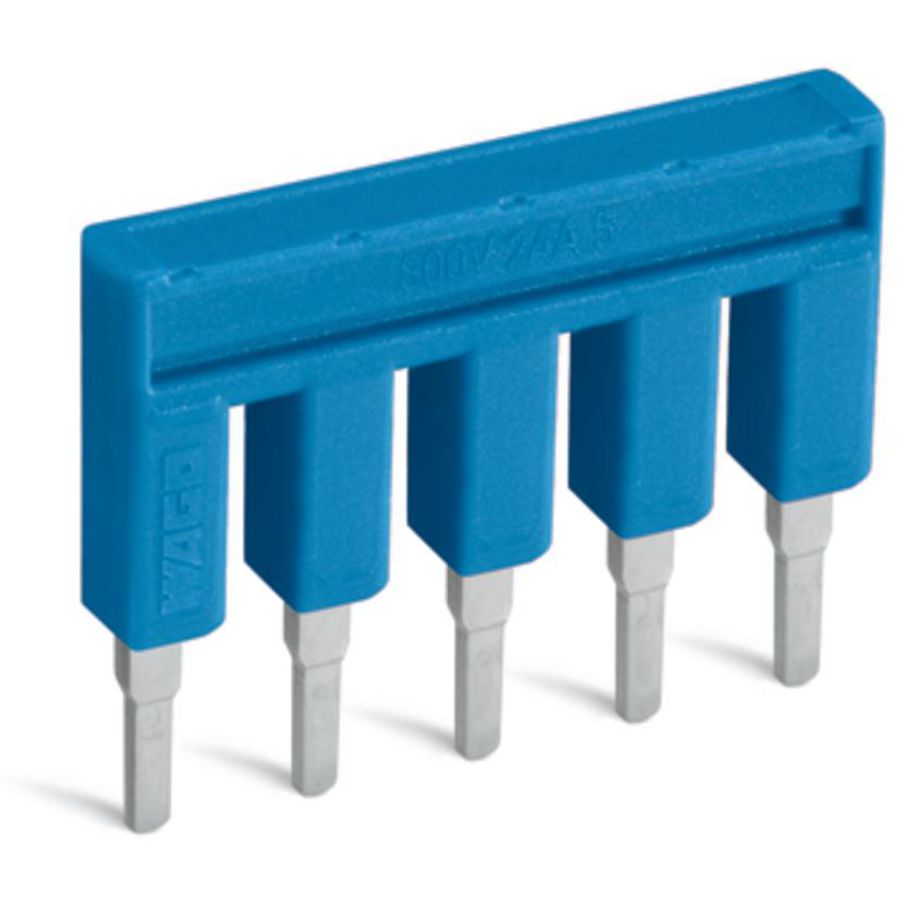 Brug 5-voudig geisoleerd blauw 2002-405/000-006 VVE=25
