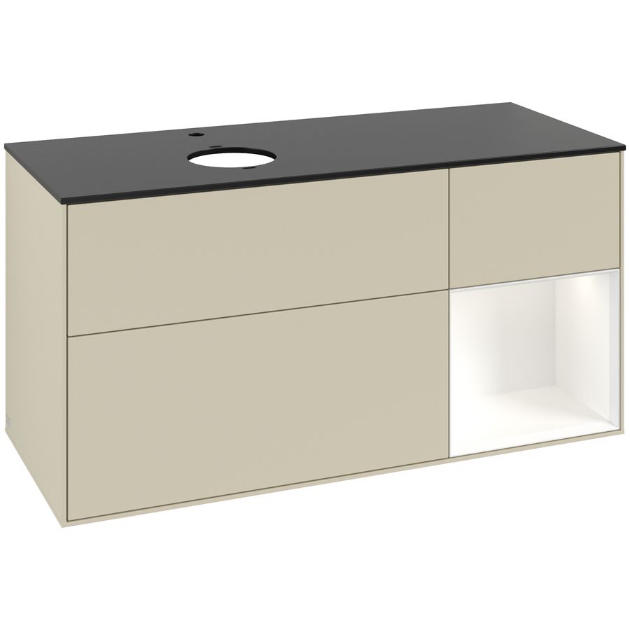Wastafelonderkast Finion 1200x603x501mm S.Grey Matt Lacquer F812MTHJ
