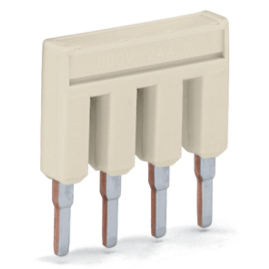 Brug 4-voudig geisoleerd lichtgrijs 2001-404 VVE=25