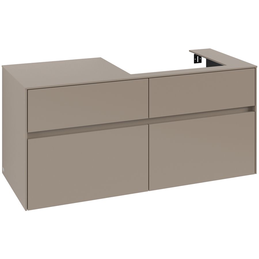 Wastafelonderkast Collaro 1200x548x500mm Taupe C083B0VM