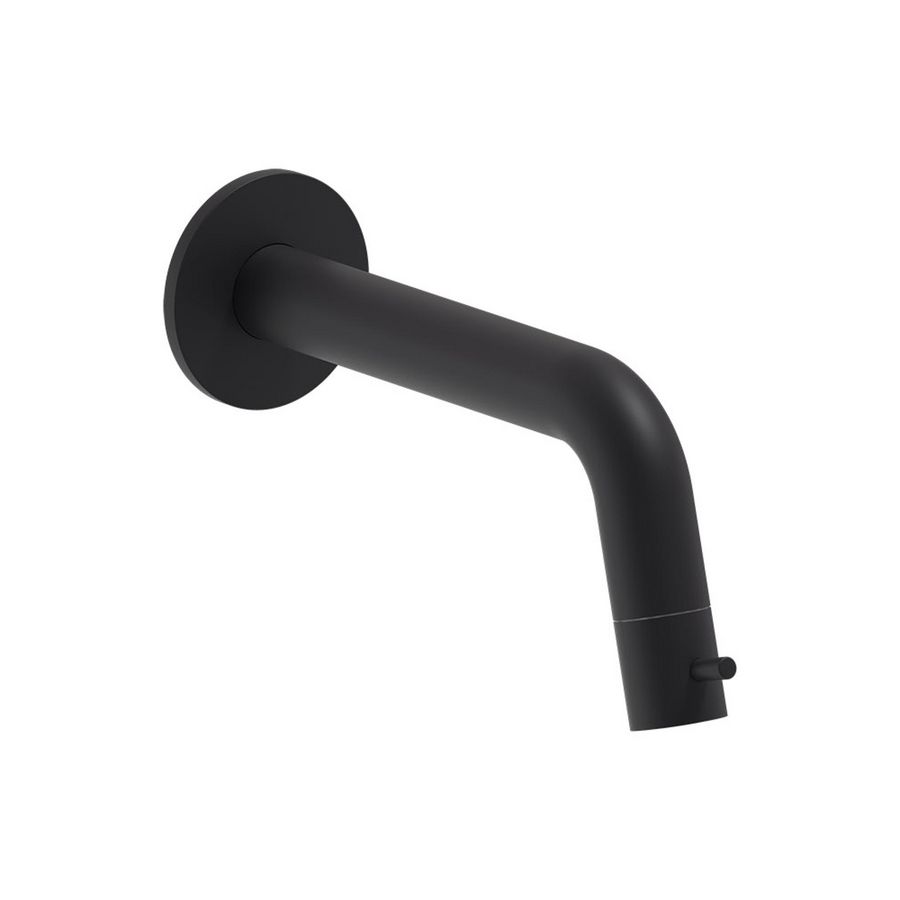 Wandtapkraan STILO 1/2" 186mm (90mm inkortbaar) mat zwart PED MAY
