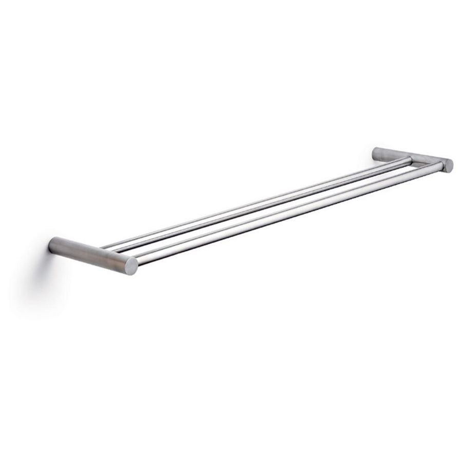 Handdoekhouder 60x12 cm dubbel RVS