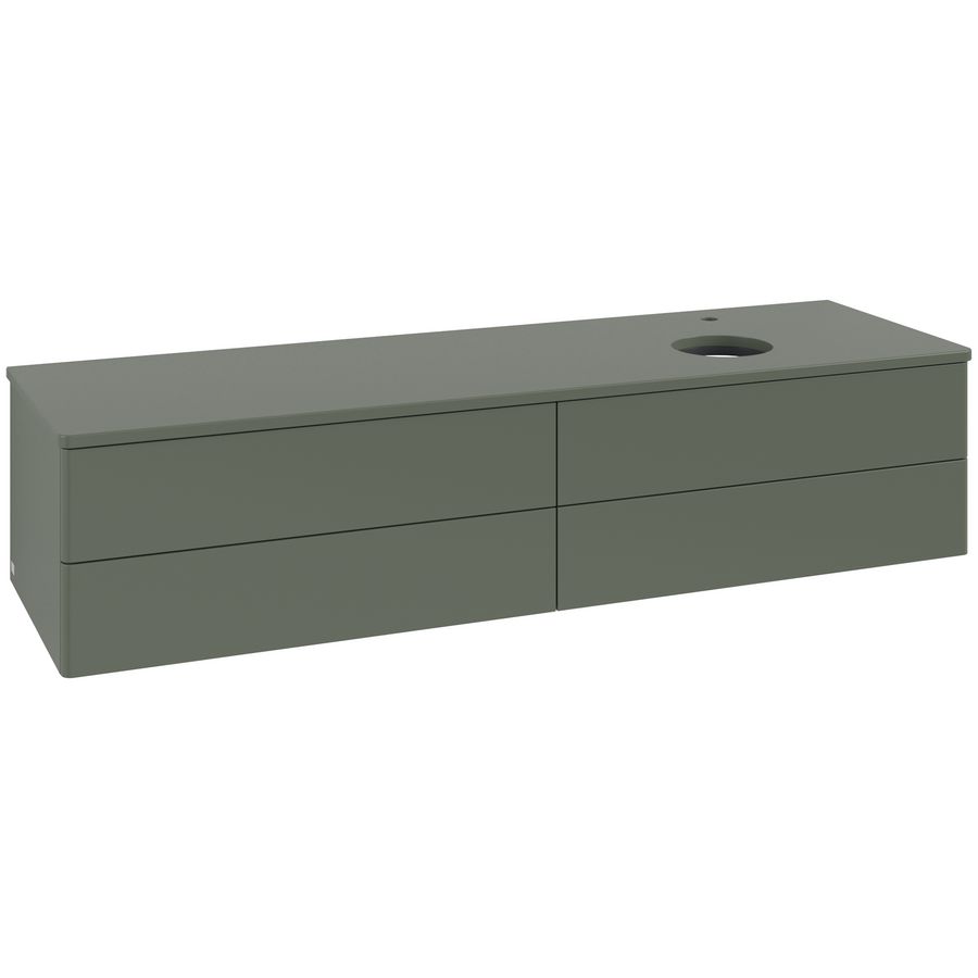 Wastafelonderkast Antao 1600x360x500mm L.Green Matt Lacquer K27050HL