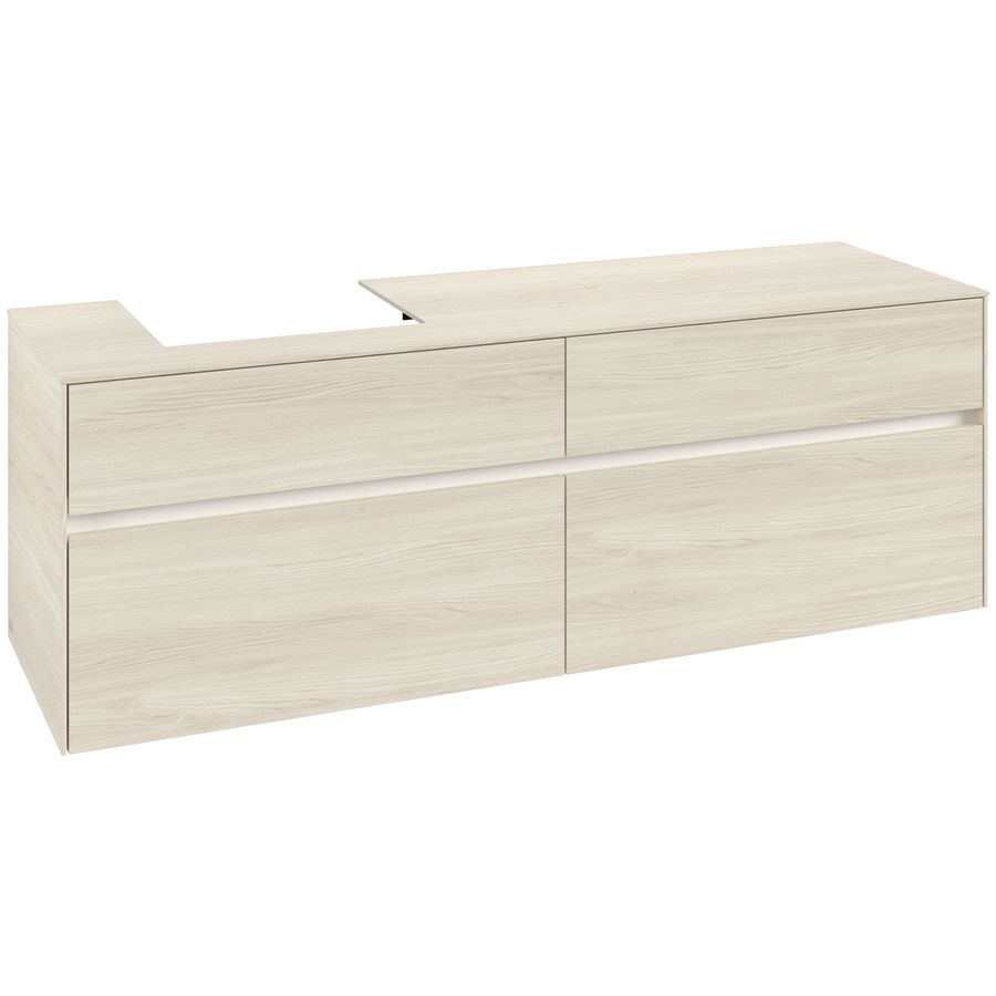 Wastafelonderkast Collaro 1600x548x500mm White Oak C078B0AA